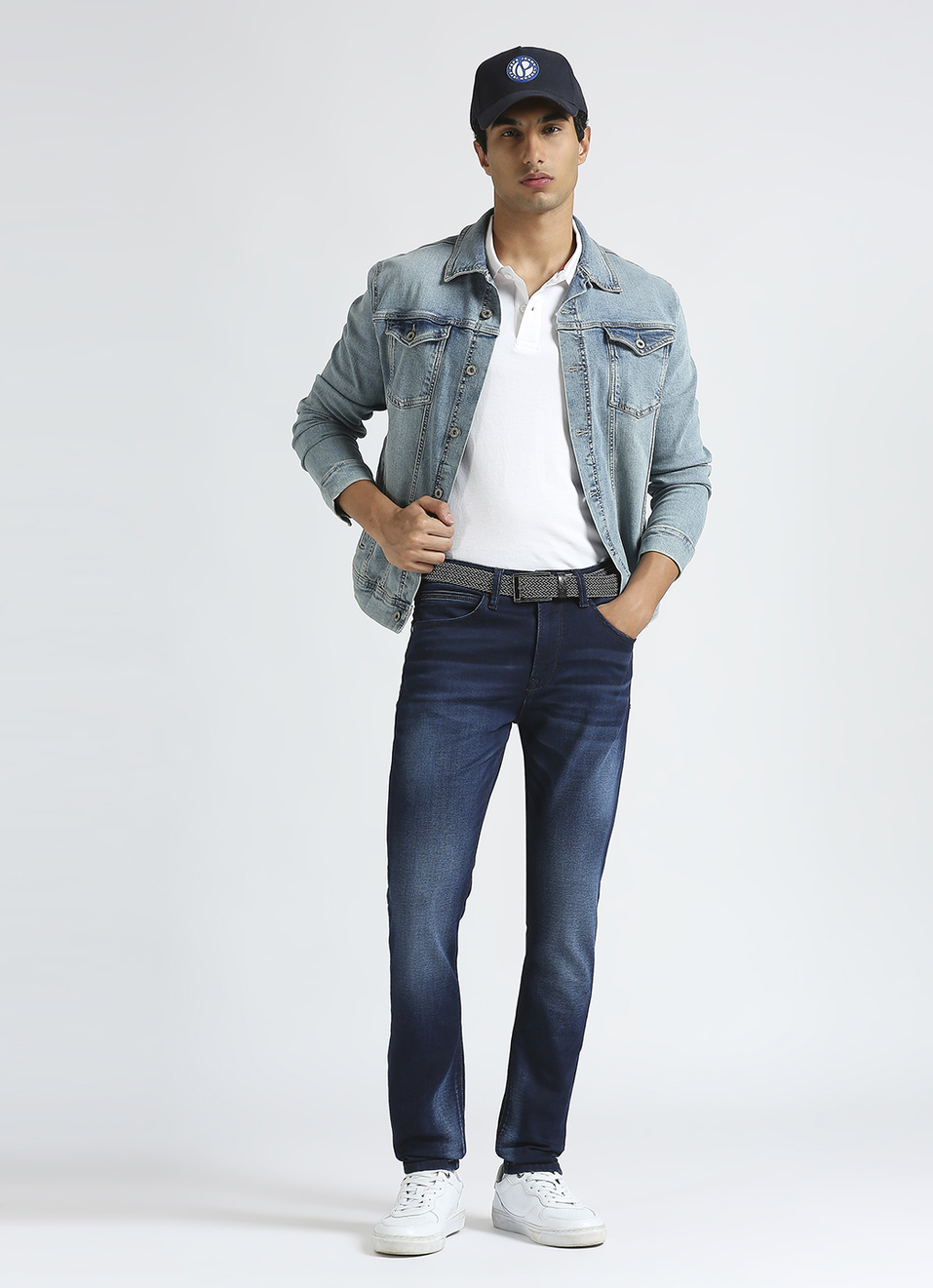 Chinox Blue Mid Waist Gymindigo Jeans, , large image number 1