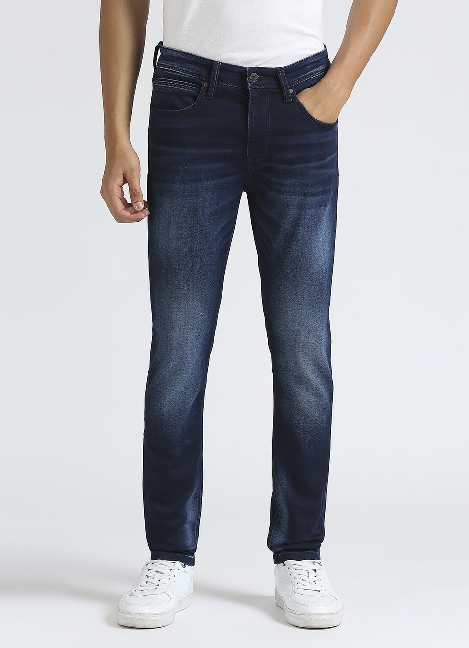 Chinox Blue Mid Waist Gymindigo Jeans, , large image number 2