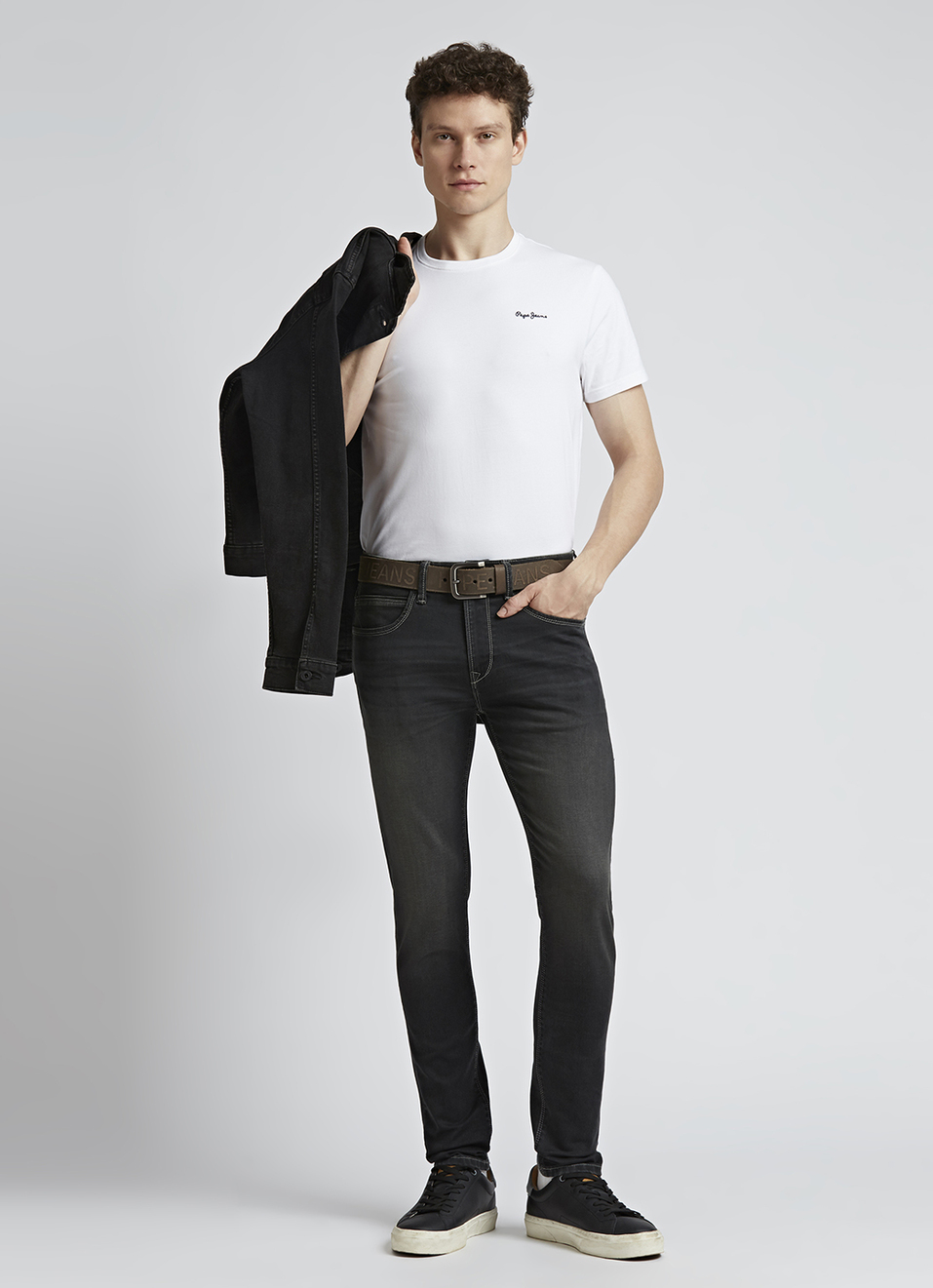 Chinox Black Mid Waist Gymindigo Jeans, , large image number 1