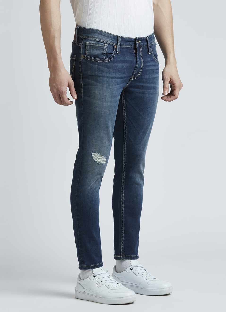 Oliver Blue Mid Waist Ankle Jeans, , large image number 4