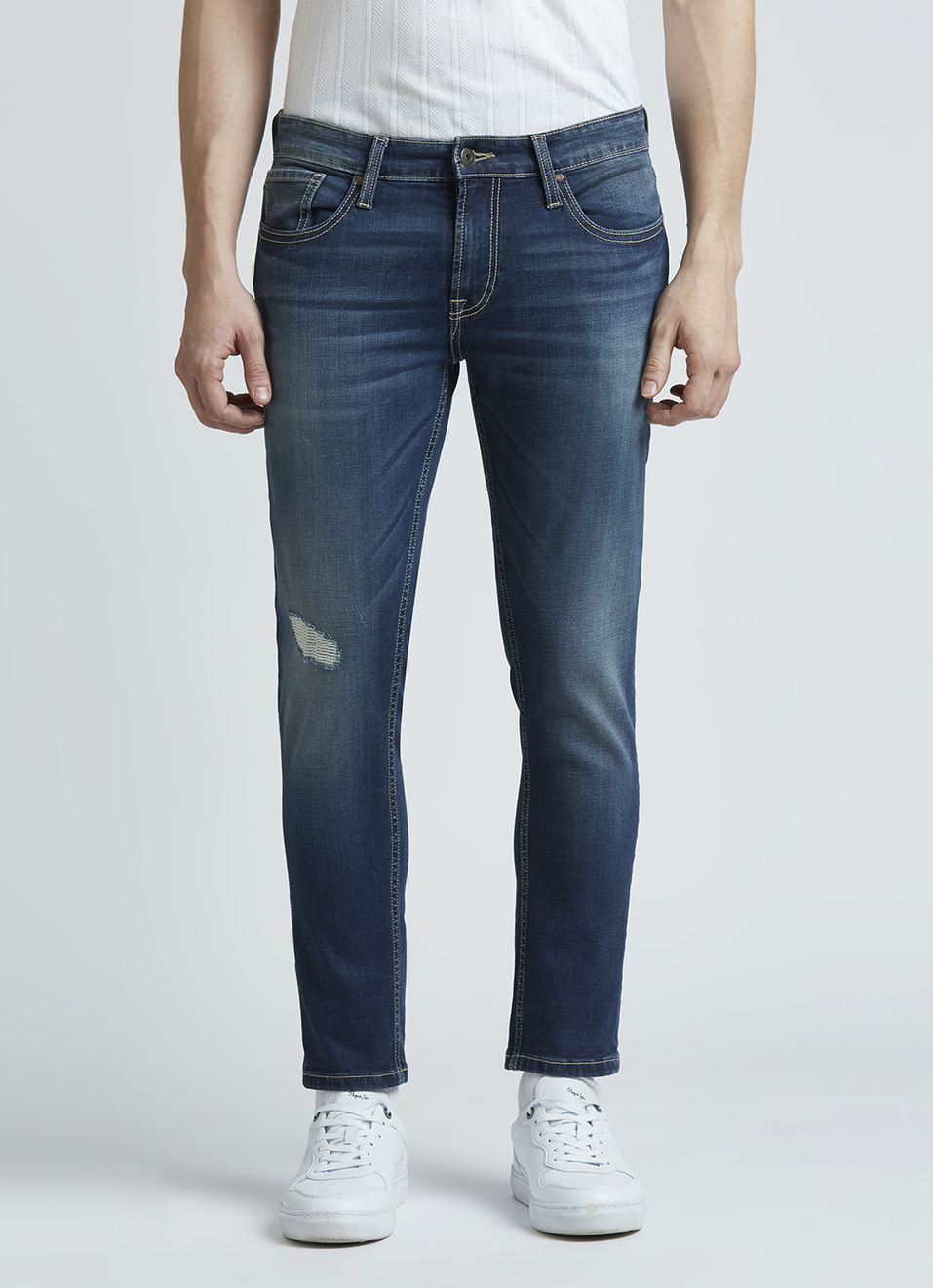 Oliver Blue Mid Waist Ankle Jeans, , large image number 5