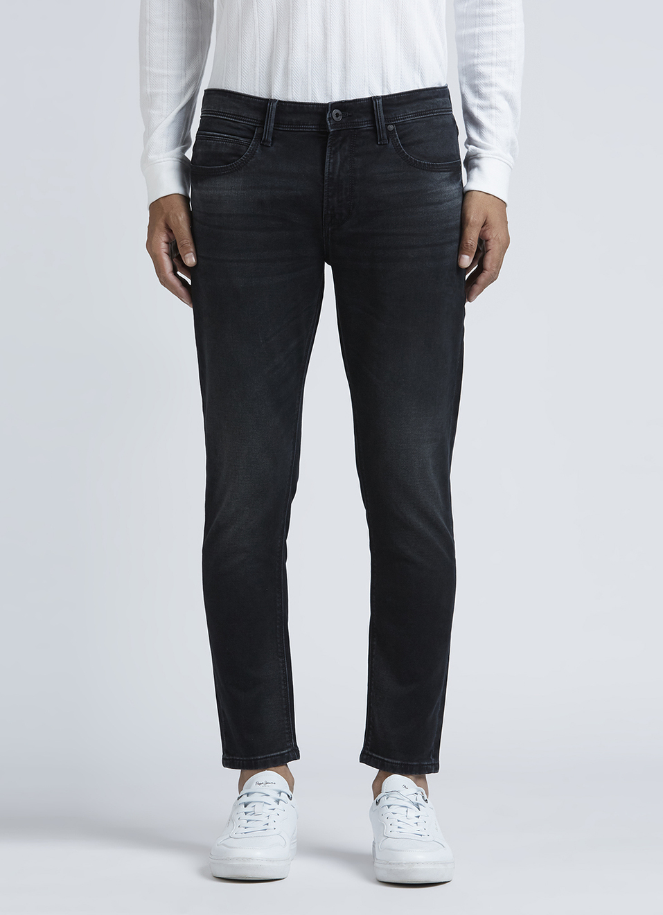 Oliver Black Mid Waist Gymindigo Ankle Jeans, , large image number 6
