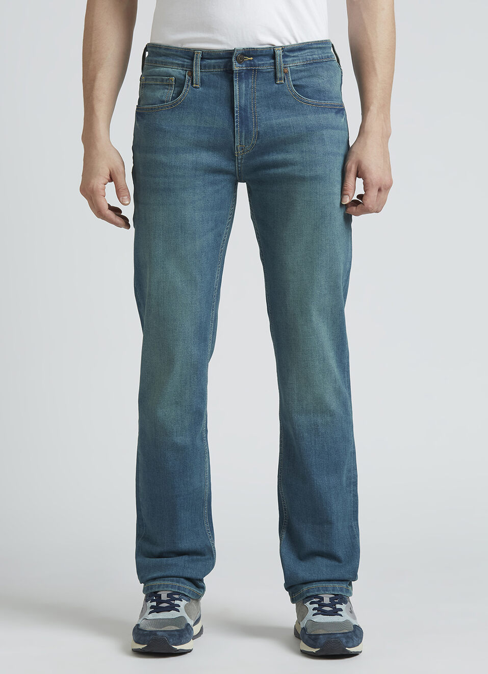 Holborne Blue Holborne Mid Rise Straight Jeans, , large image number 2
