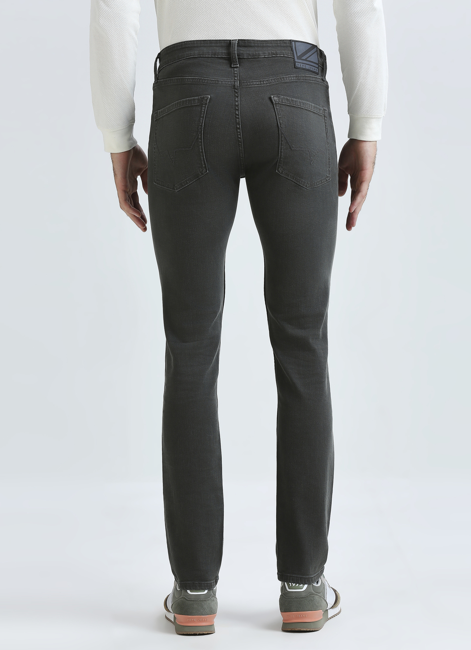 Vapour Green Mid Rise Jeans, , large image number 2