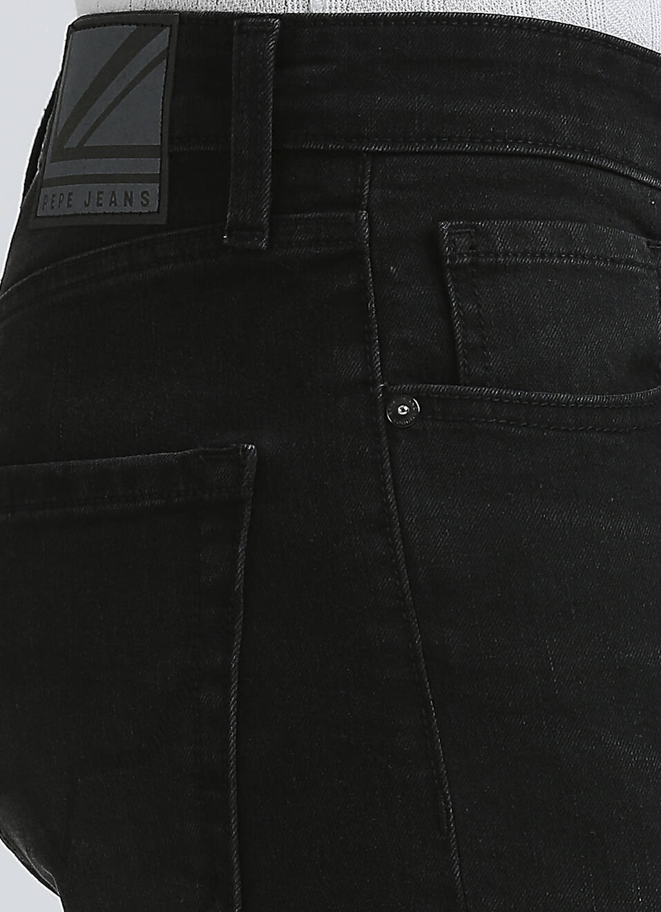 Holborne Black Mid Rise Straight Jeans, , large image number 4