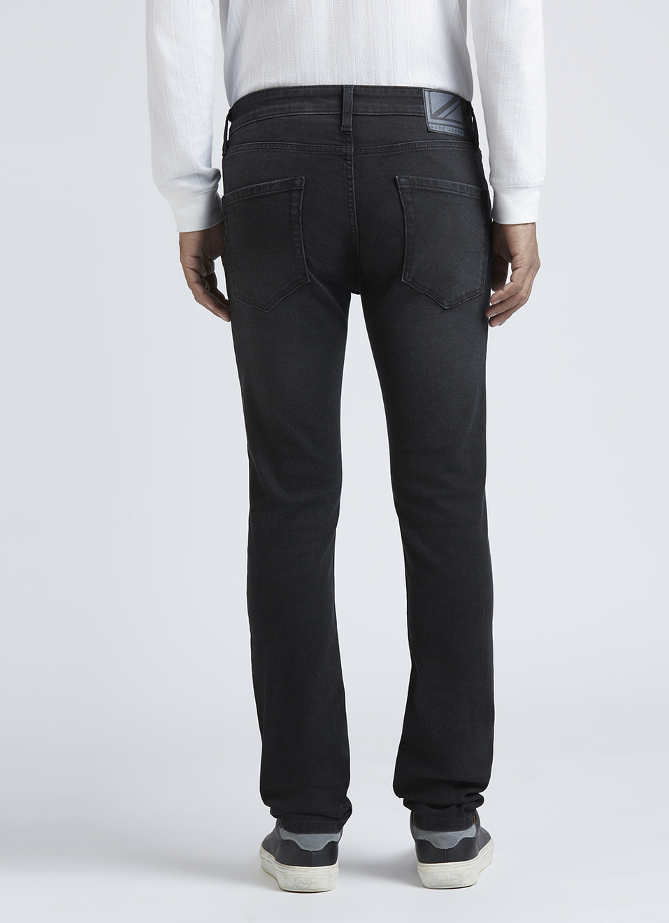 Vapour Black Mid Rise Slim Jeans, , large image number 3