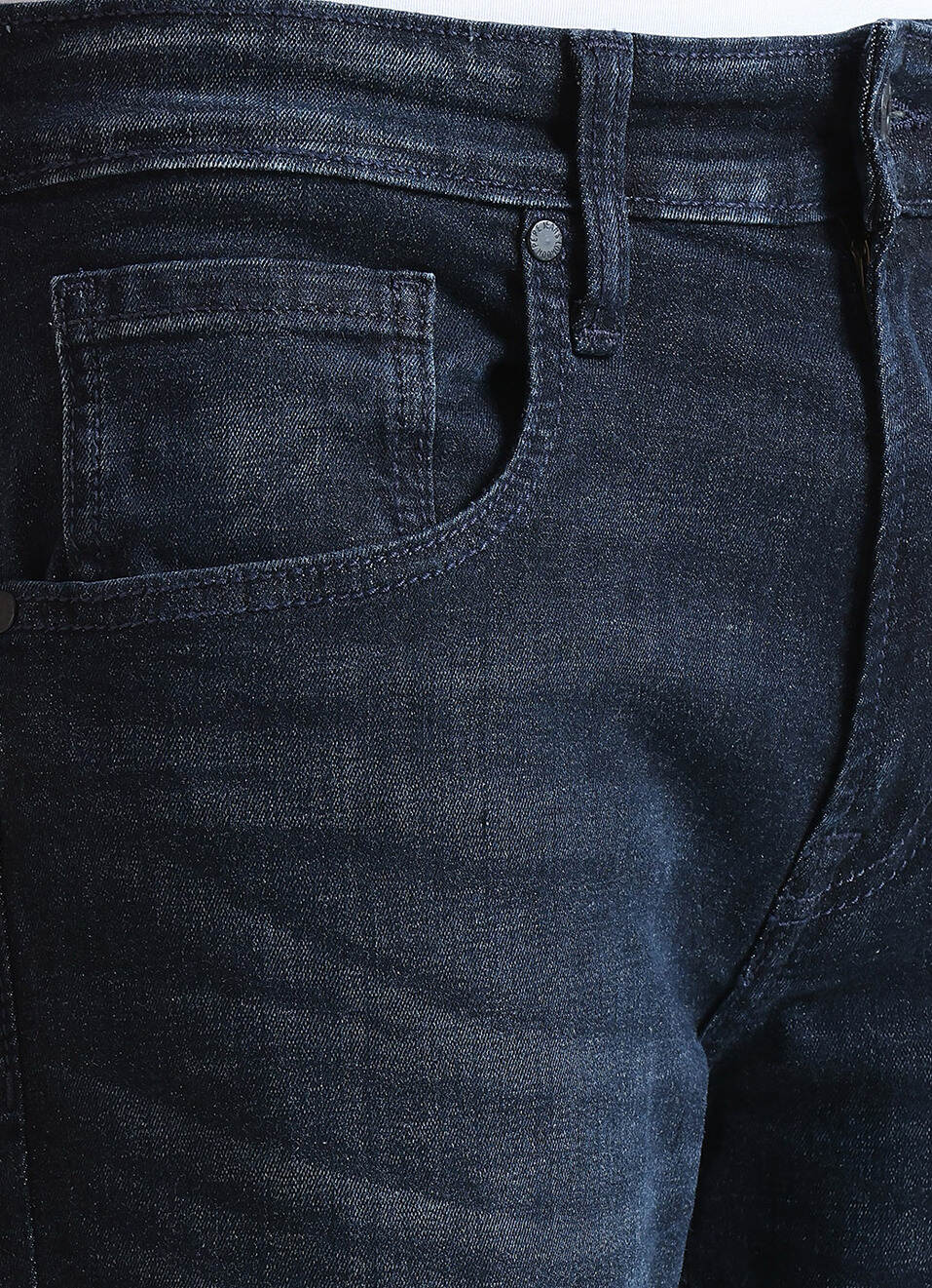Holborne Black Mid Waist Stretch Jeans, , large image number 4