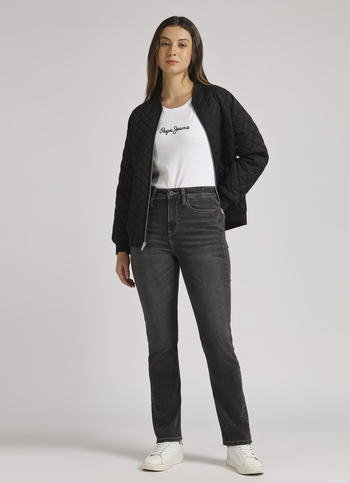 Mary Grey Hight Waist Straight Softlex Jeans