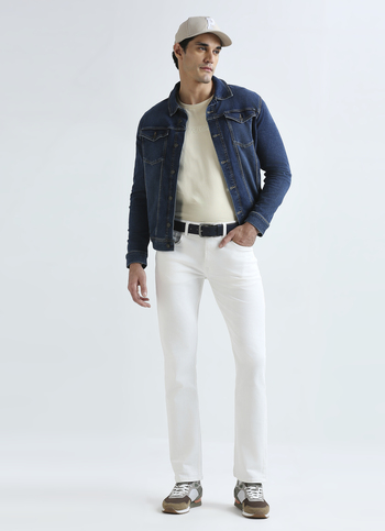 Holborne White Mid Rise Straight Jeans