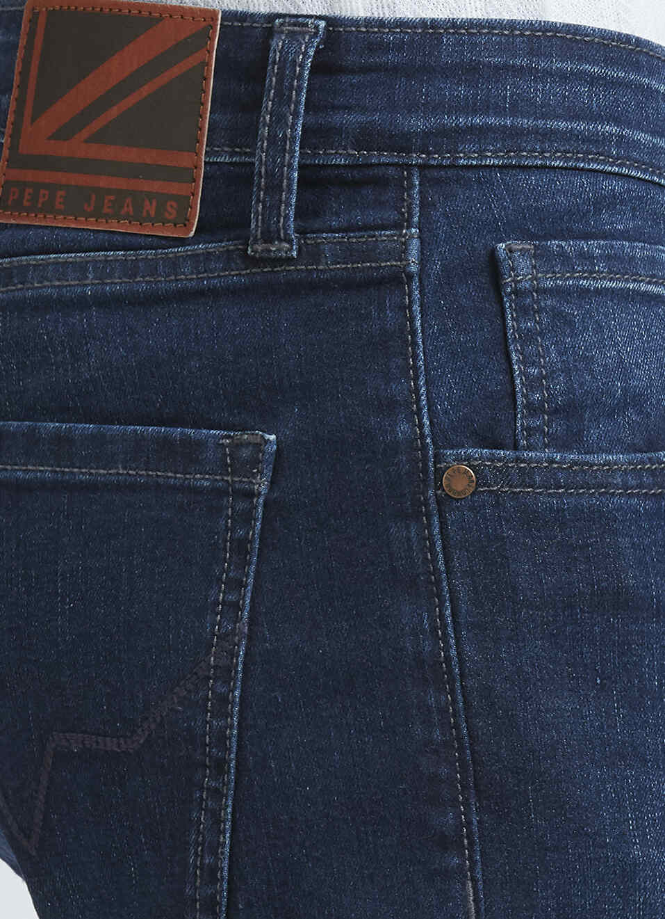Vapour Blue Mid Rise Slim Jeans, , large image number 4