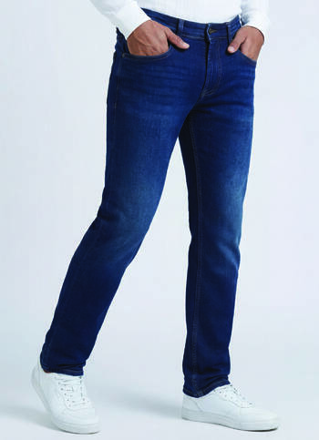 Vapour Blue Mid Rise Slim Jeans