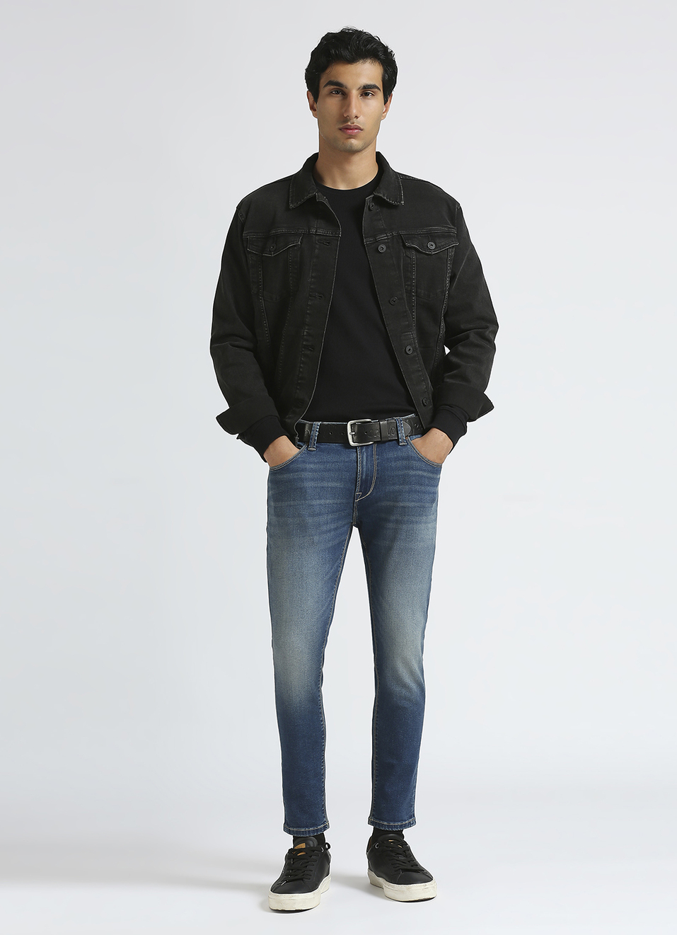Oliver Blue Mid Waist Ankle Jeans, , large image number 1