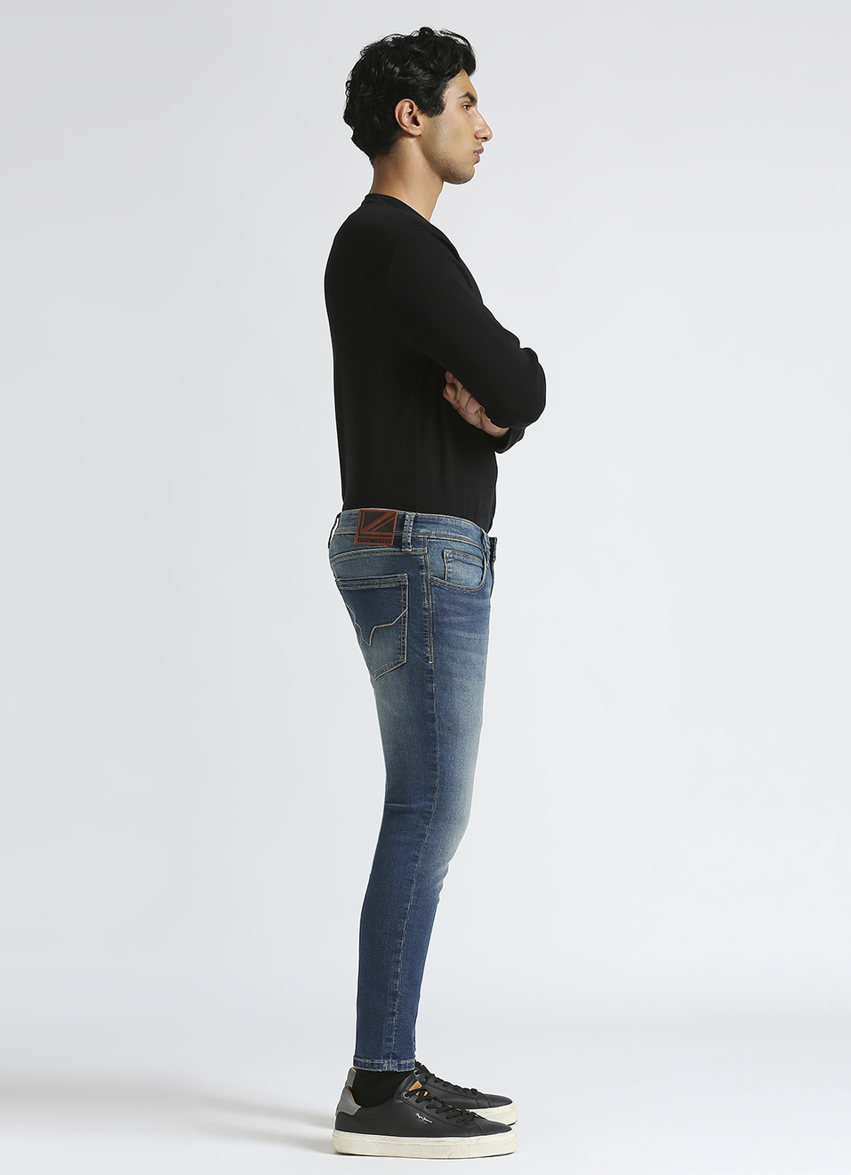 Oliver Blue Mid Waist Ankle Jeans, , large image number 5