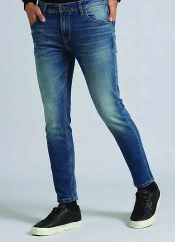 Oliver Blue Mid Waist Ankle Jeans