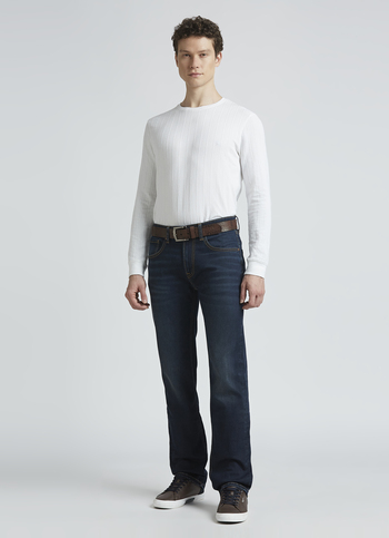 Holborne Blue Mid Rise Straight Jeans