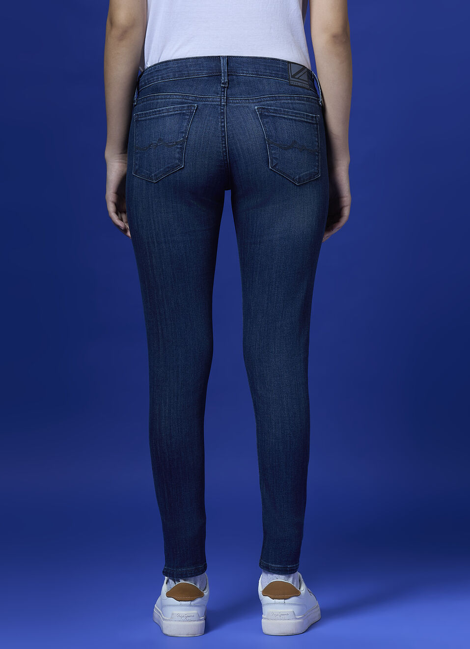 Women Blue Mid Waist Skinny Thigh Skinny Knee Skinny Jeans, , large image number 2