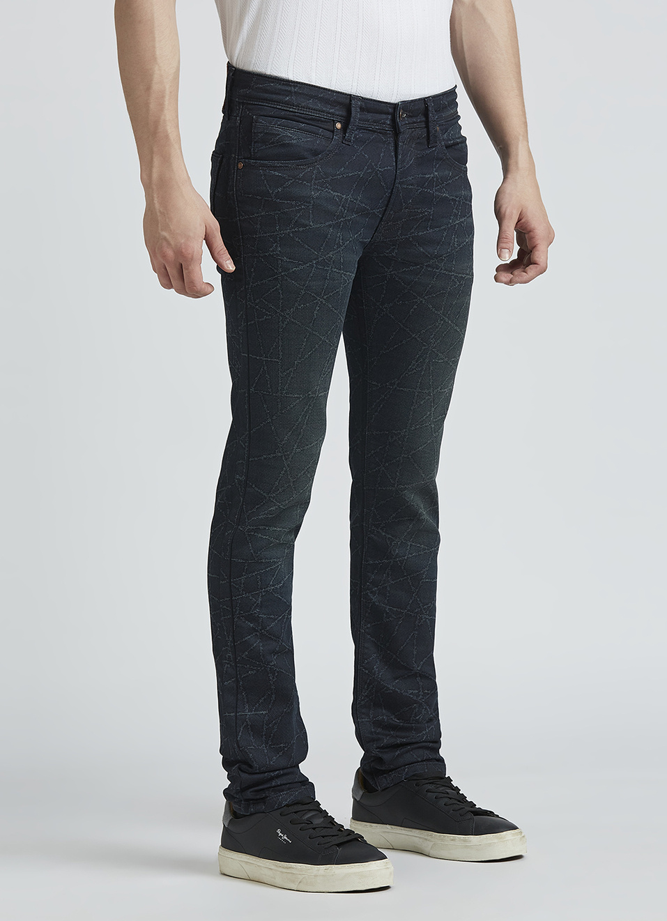 Vapour Black Mid Waist Jeans, , large image number 5