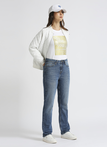 Mary Blue High Waist Straight Jeans