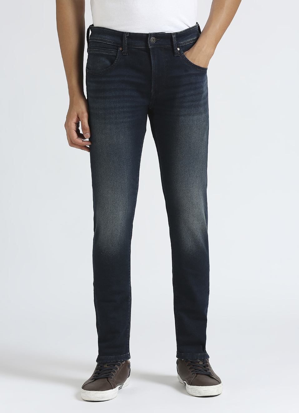 Chinox Blue Mid Waist Gymindigo Jeans, , large image number 2