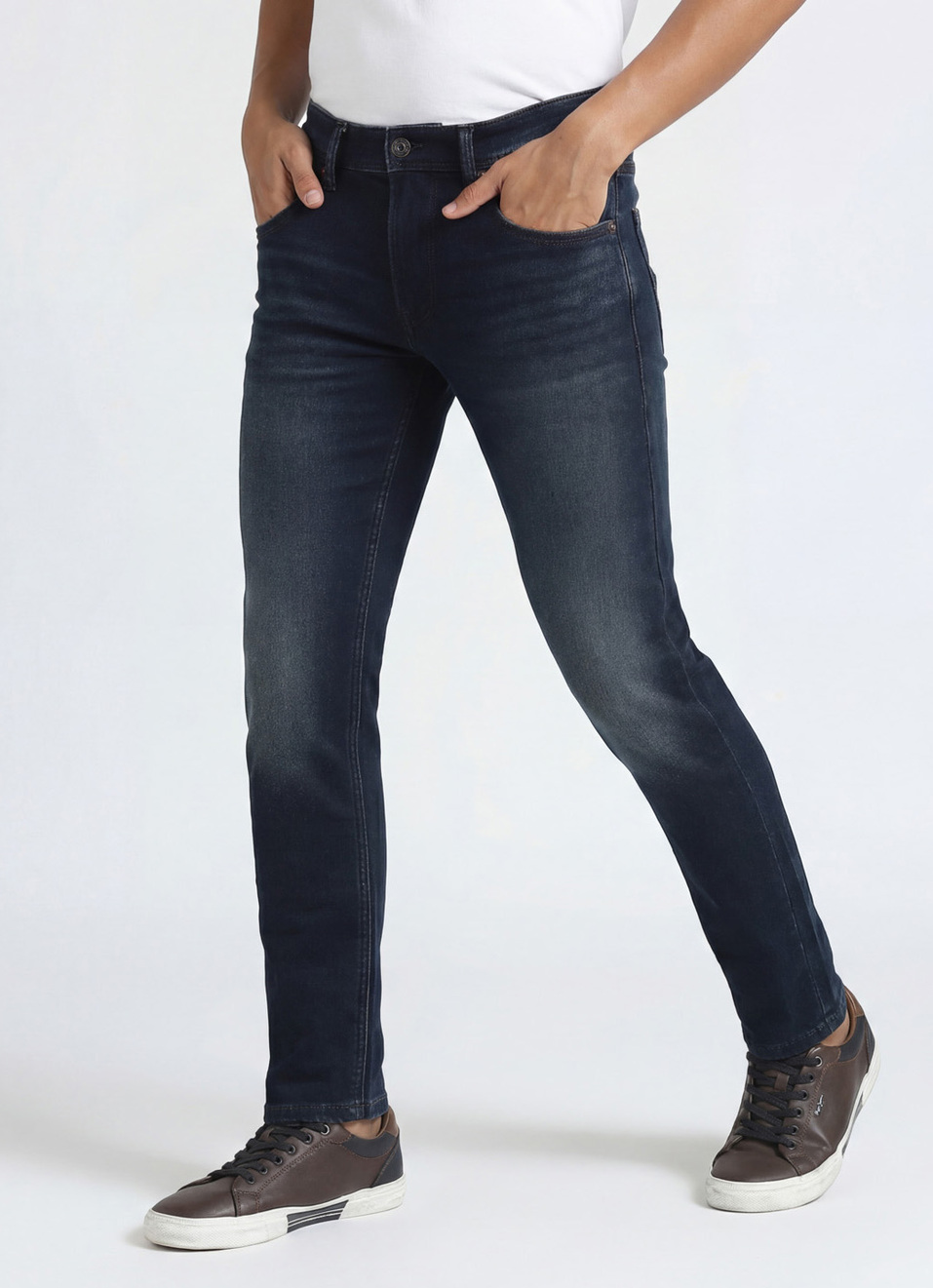 Chinox Blue Mid Waist Gymindigo Jeans, , large image number 0
