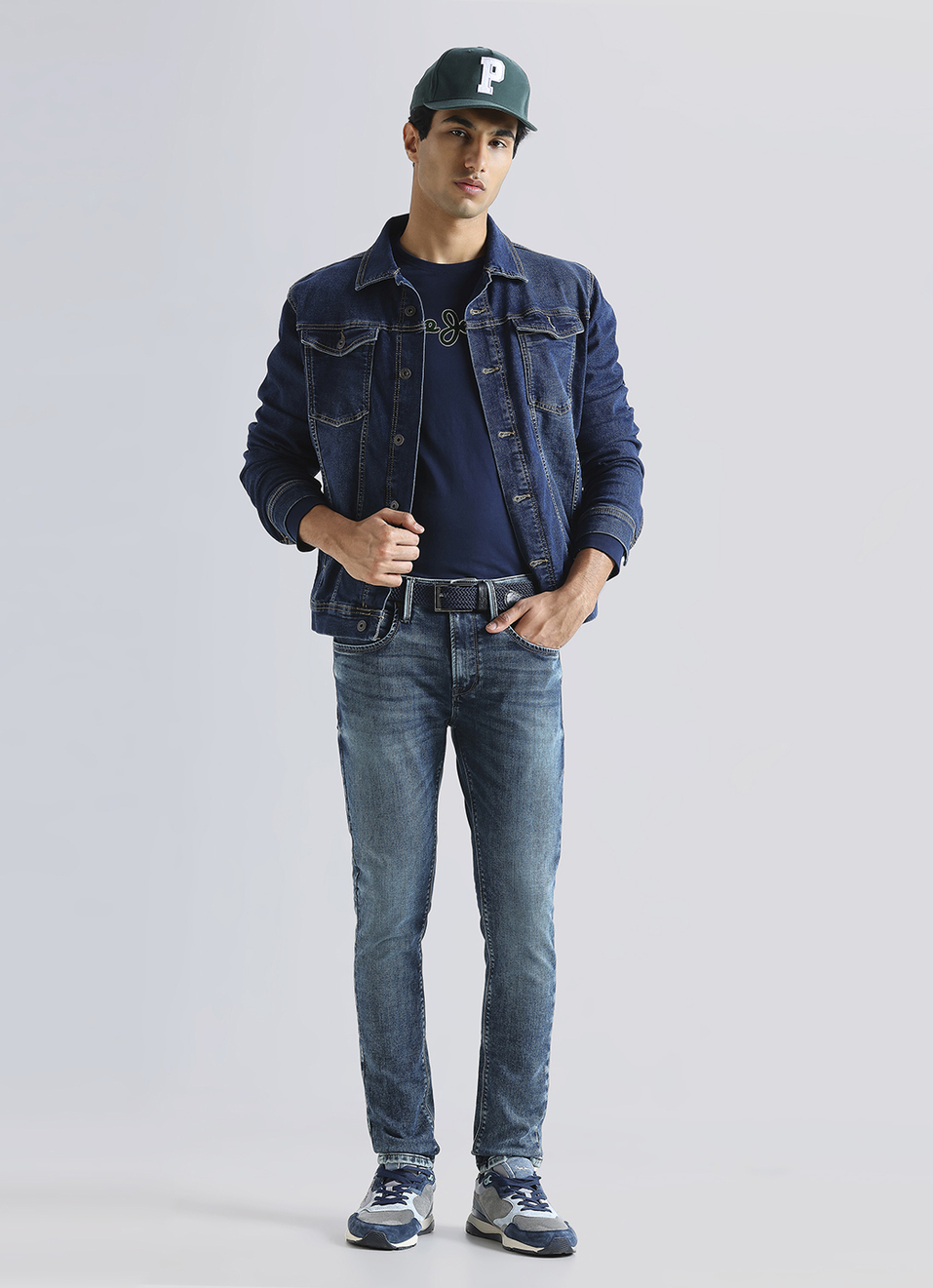 Chinox Blue Mid Waist Gymindigo Jeans, , large image number 1