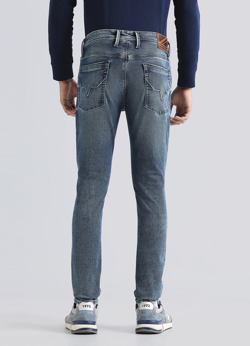Chinox Blue Mid Waist Gymindigo Jeans, , large image number 3
