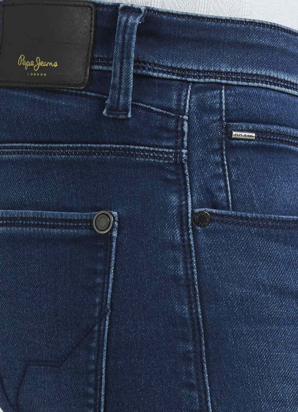 Vapour Blue Mid Rise Slim Powerflex Jeans, , large image number 4