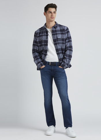 Vapour Blue Mid Rise Slim Powerflex Jeans
