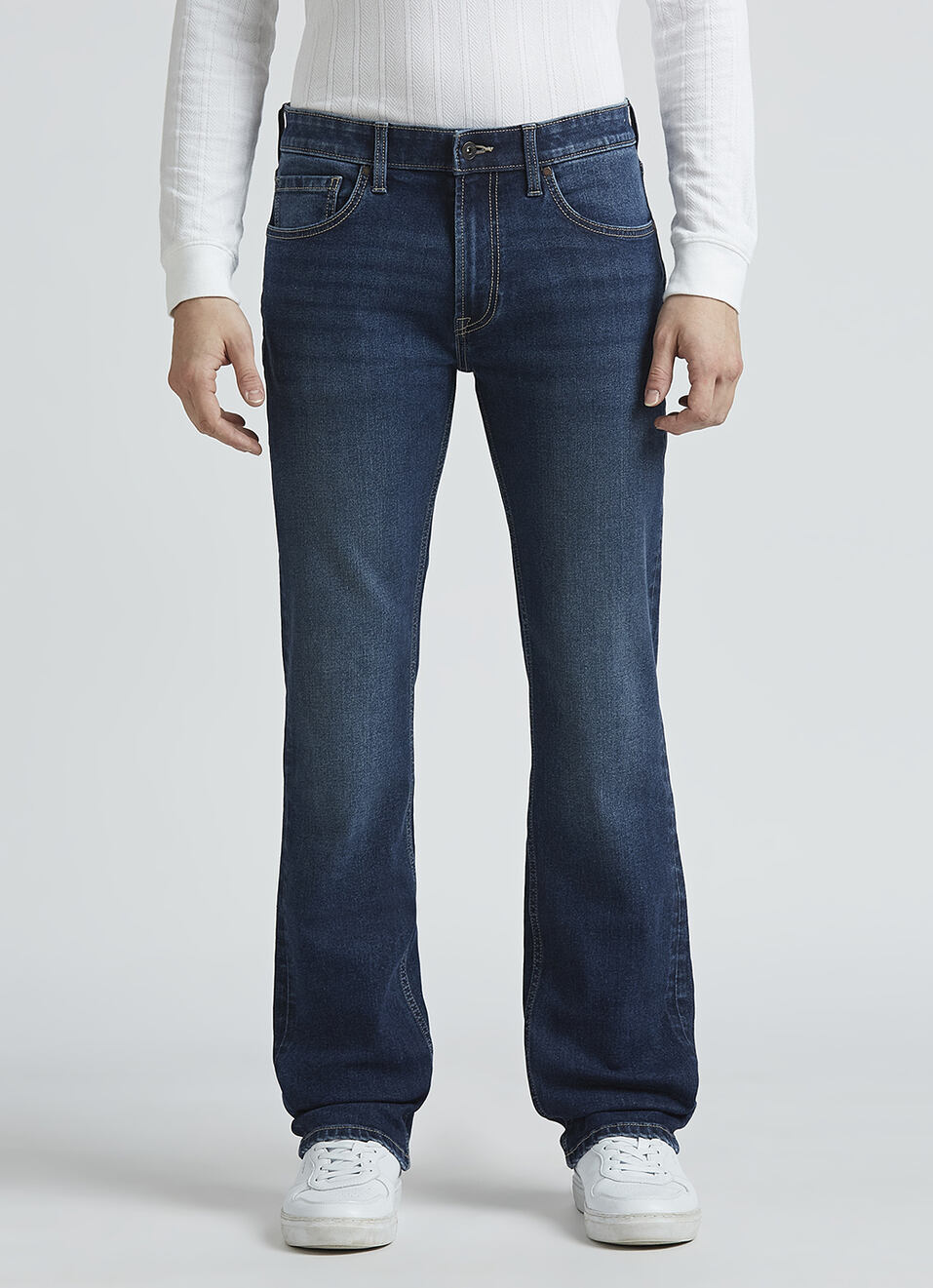 Holborne Blue Holborne Mid Rise Straight Jeans, , large image number 6