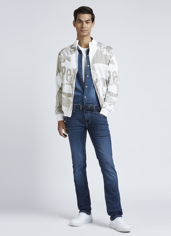 Vapour Blue Mid Rise Slim Jeans