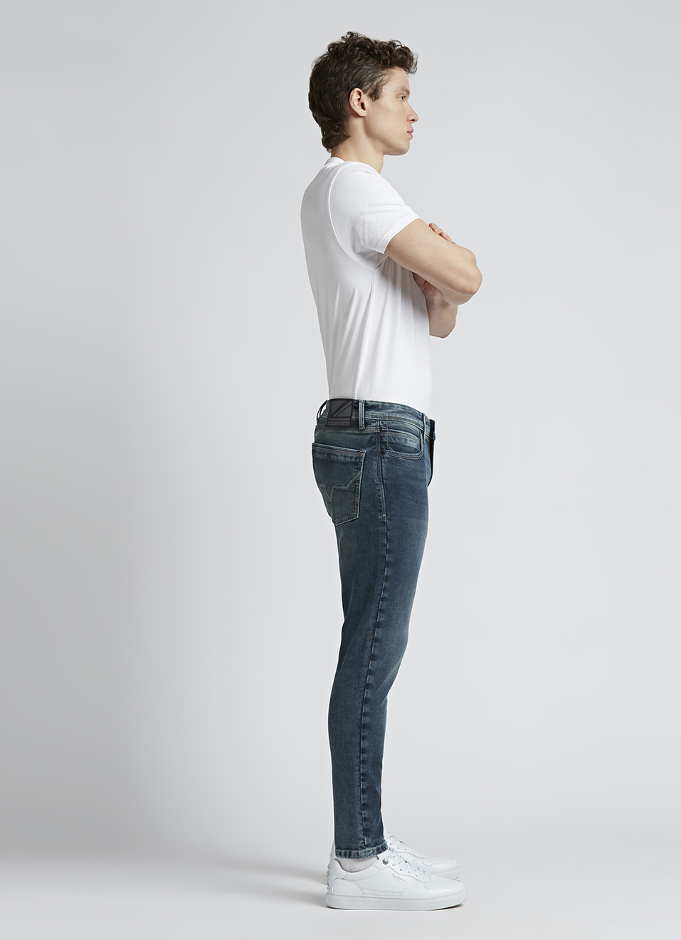 Oliver Blue Mid Rise Gymindigo Ankle Jeans, , large image number 6