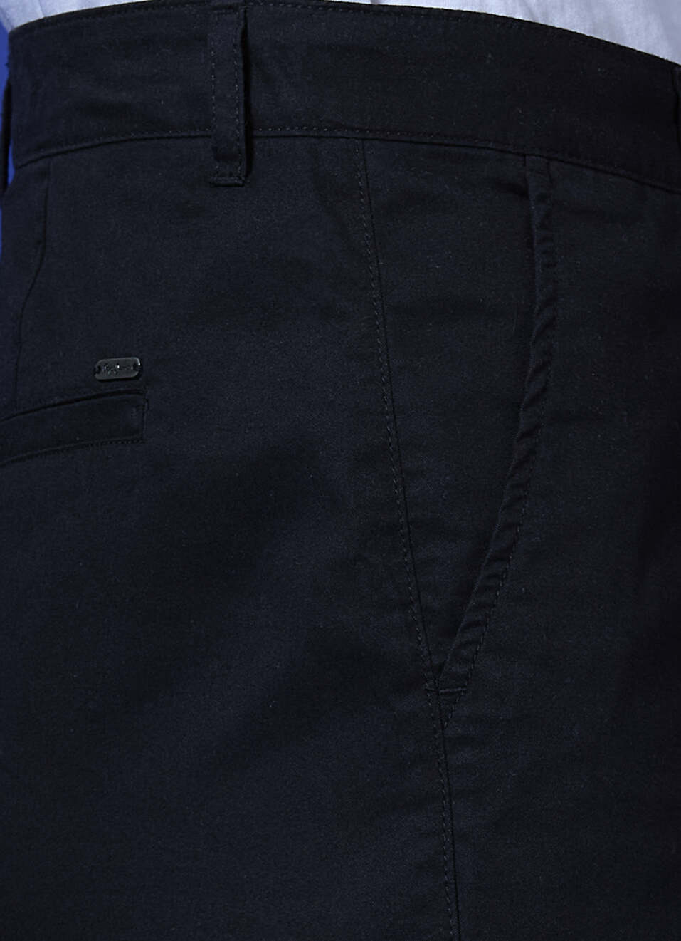 Black Mid Waist Carrot Fit Trousers, , large image number 4