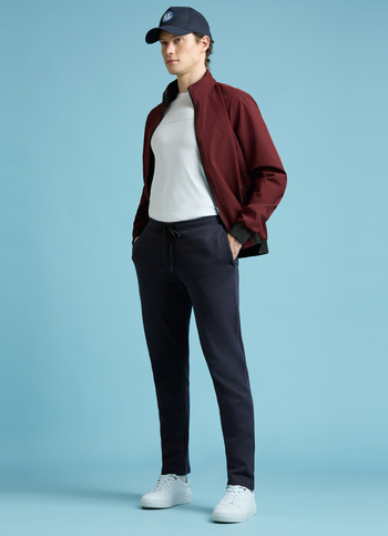 Navy Mid Waist Regular Fit Joggers