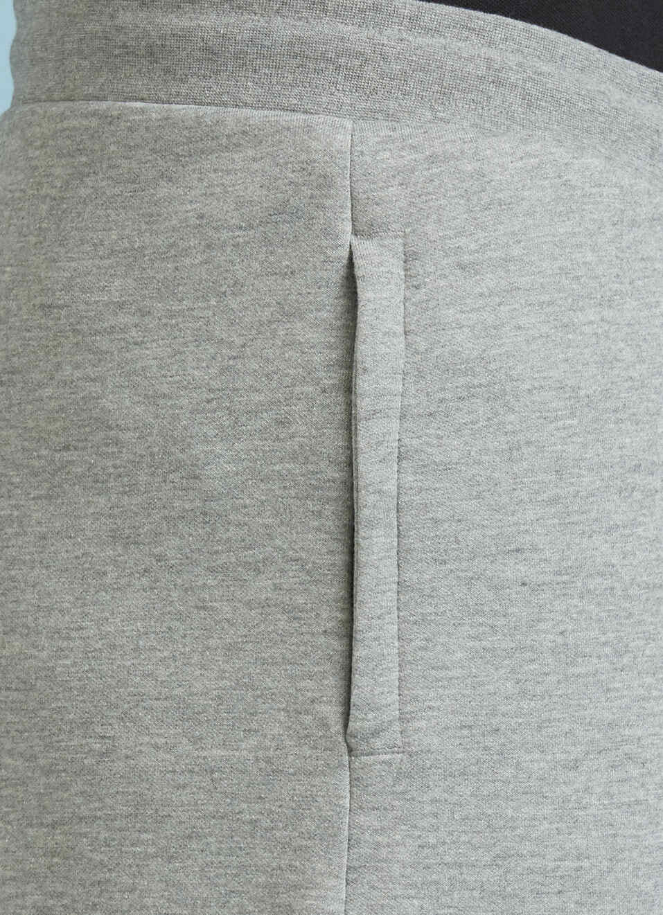 Grey Mid Waist Regular Fit Joggers, , large image number 4