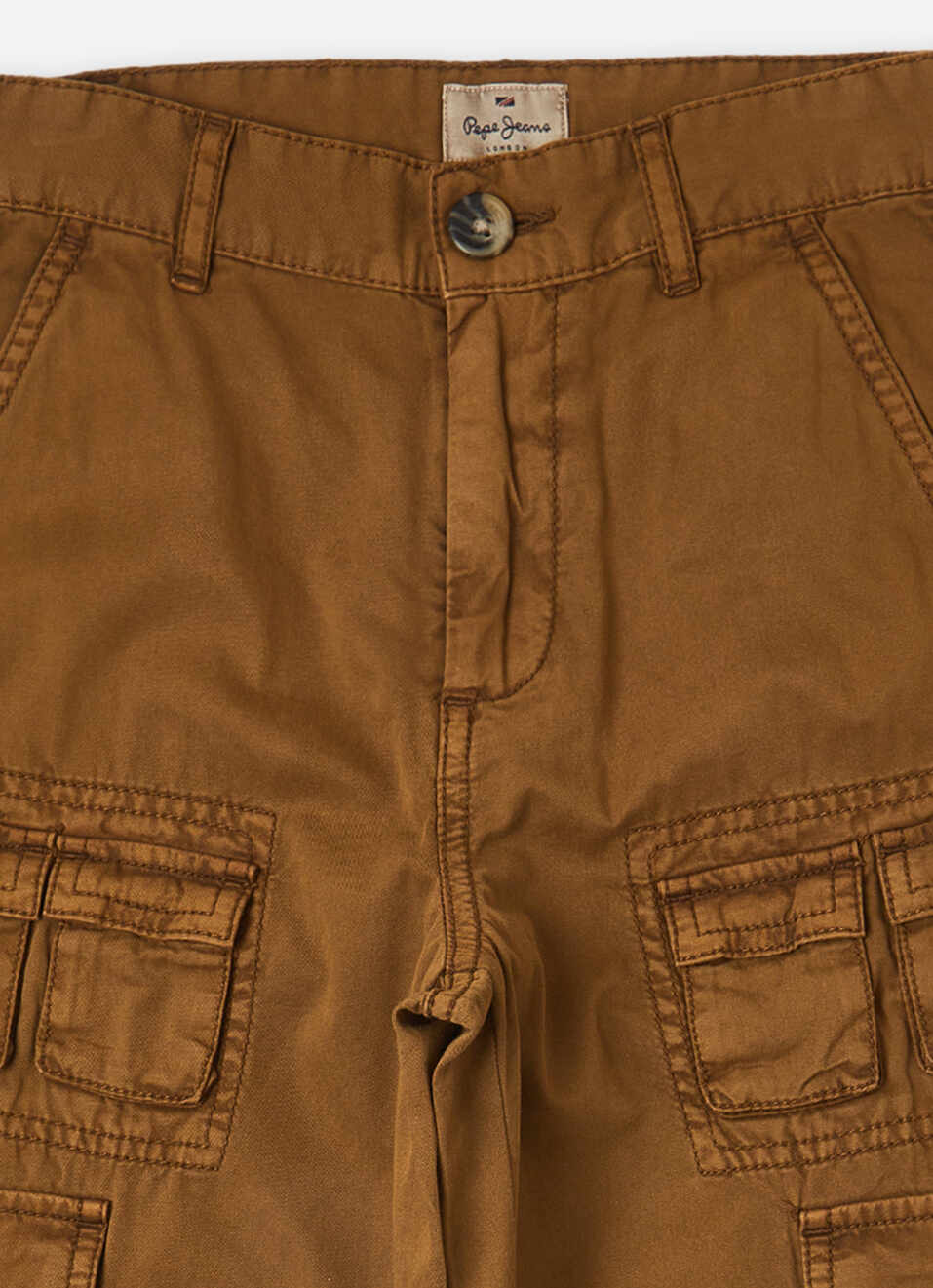 Boys Brown Utility Cargos, , large image number 2