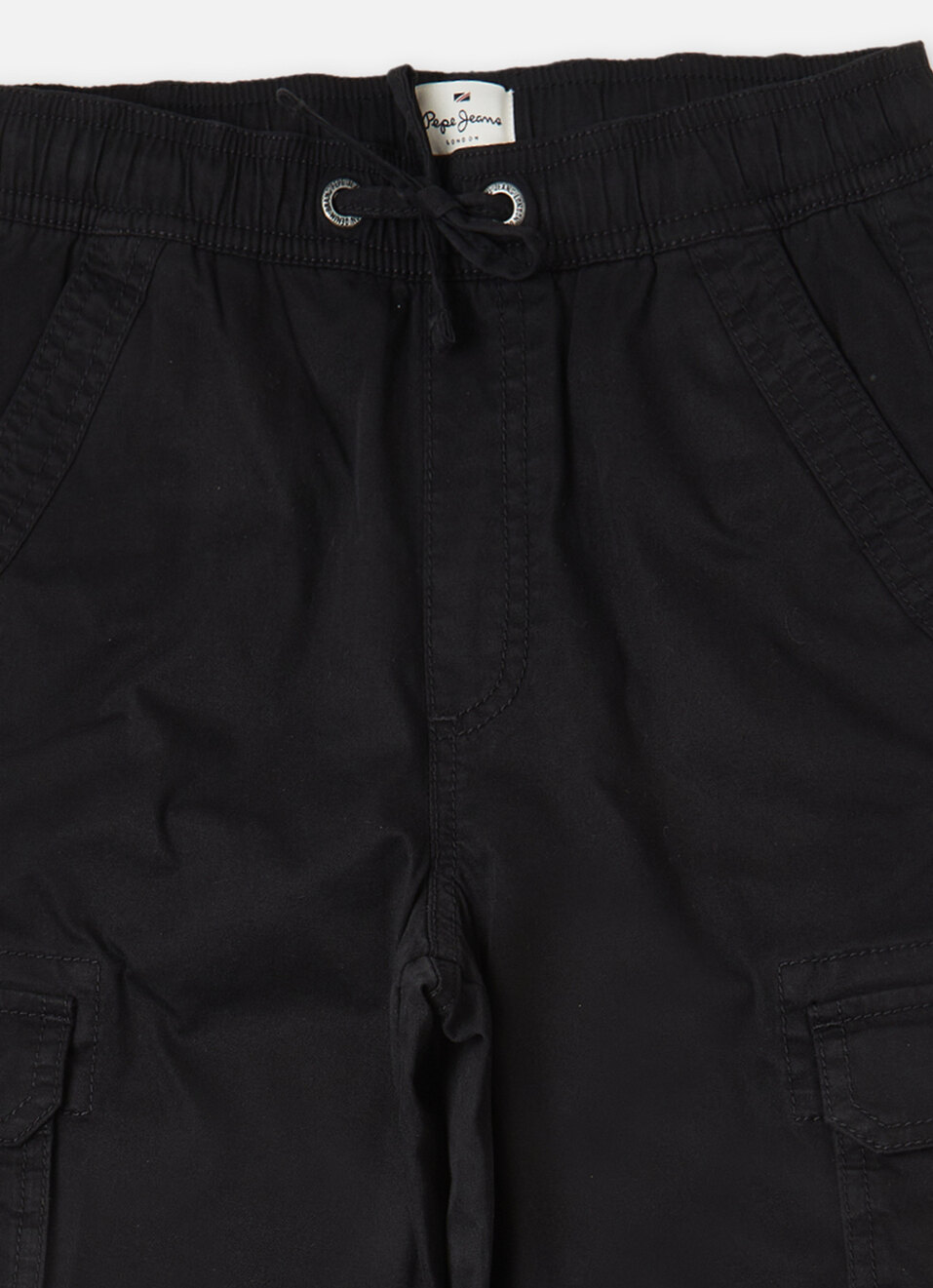 Boys Black Utility Cargos, , large image number 2
