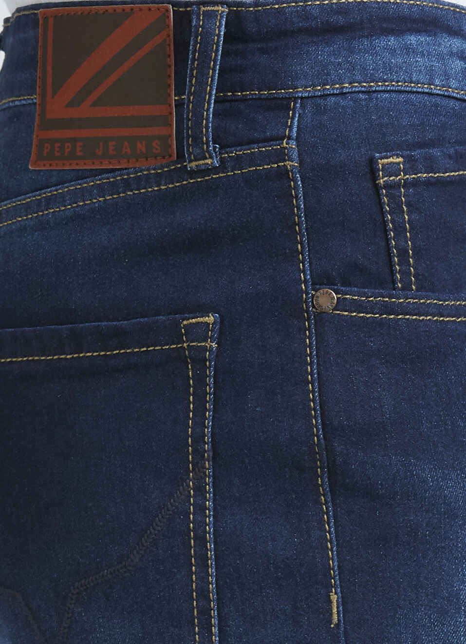 Holborne Blue Mid Rise Straight Jeans, , large image number 4