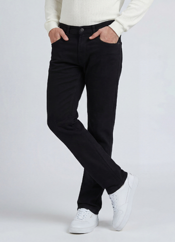 Holborne Black Mid Rise Straight Jeans