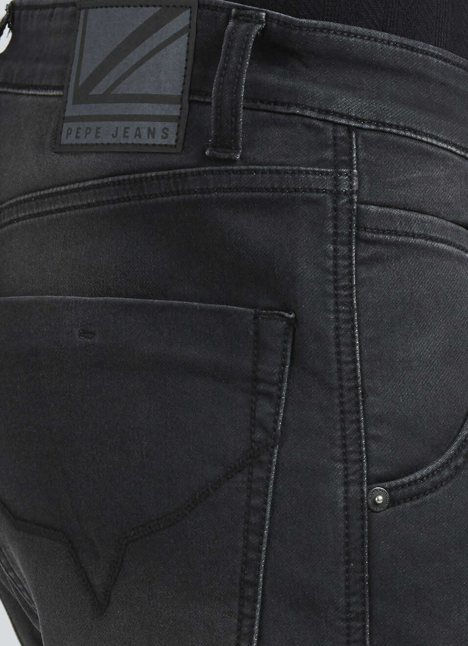 Black Mid Rise Ankle Length Joggers, , large image number 4
