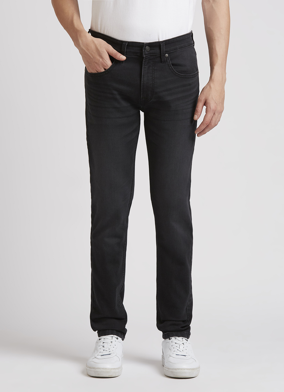 Chinox Black Mid Rise Skinny Gymindigo Jeans, , large image number 2