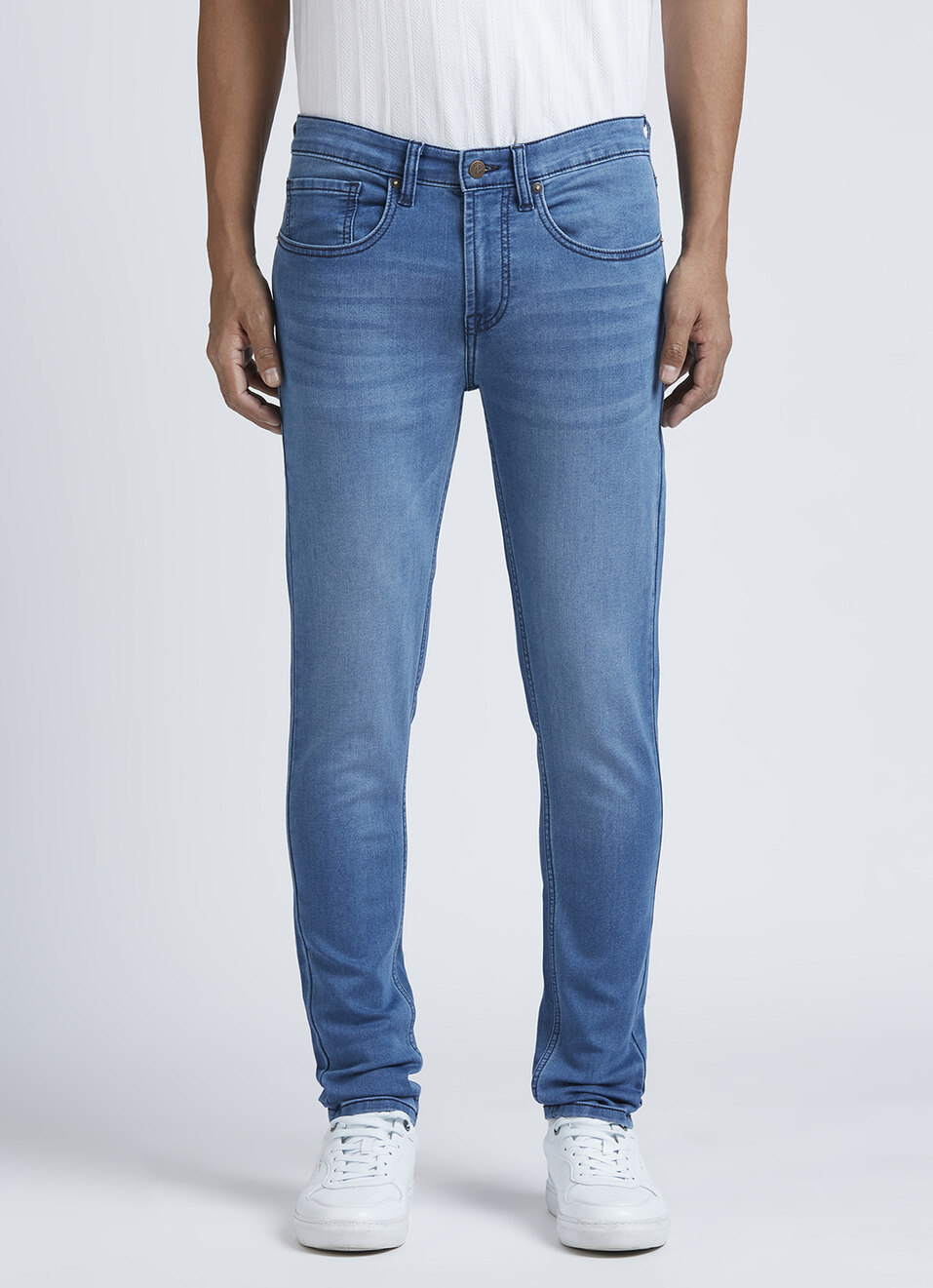 Chinox Blue Mid Rise Gymindigo Skinny Jeans, , large image number 6