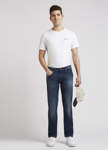 Vapour Blue Mid Rise Slim Jeans