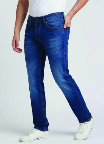 Vapour Blue Mid Rise Slim Jeans