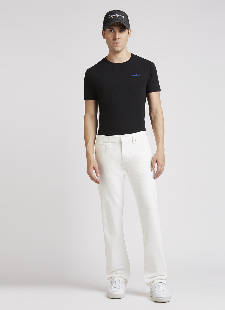 Holborne White Mid Rise Straight Jeans, , large image number 1