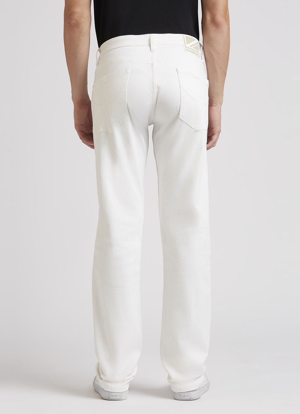 Holborne White Mid Rise Straight Jeans, , large image number 2