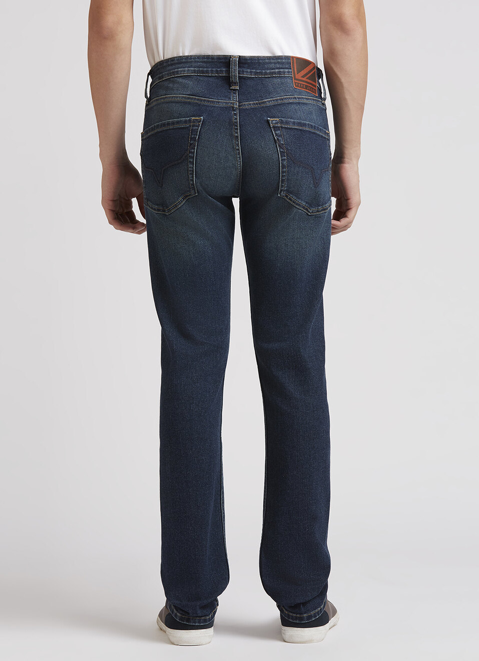 Vapour Blue Mid Rise Slim Jeans, , large image number 3