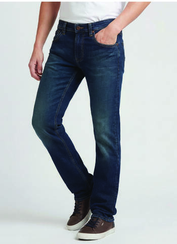 Vapour Blue Mid Rise Slim Jeans