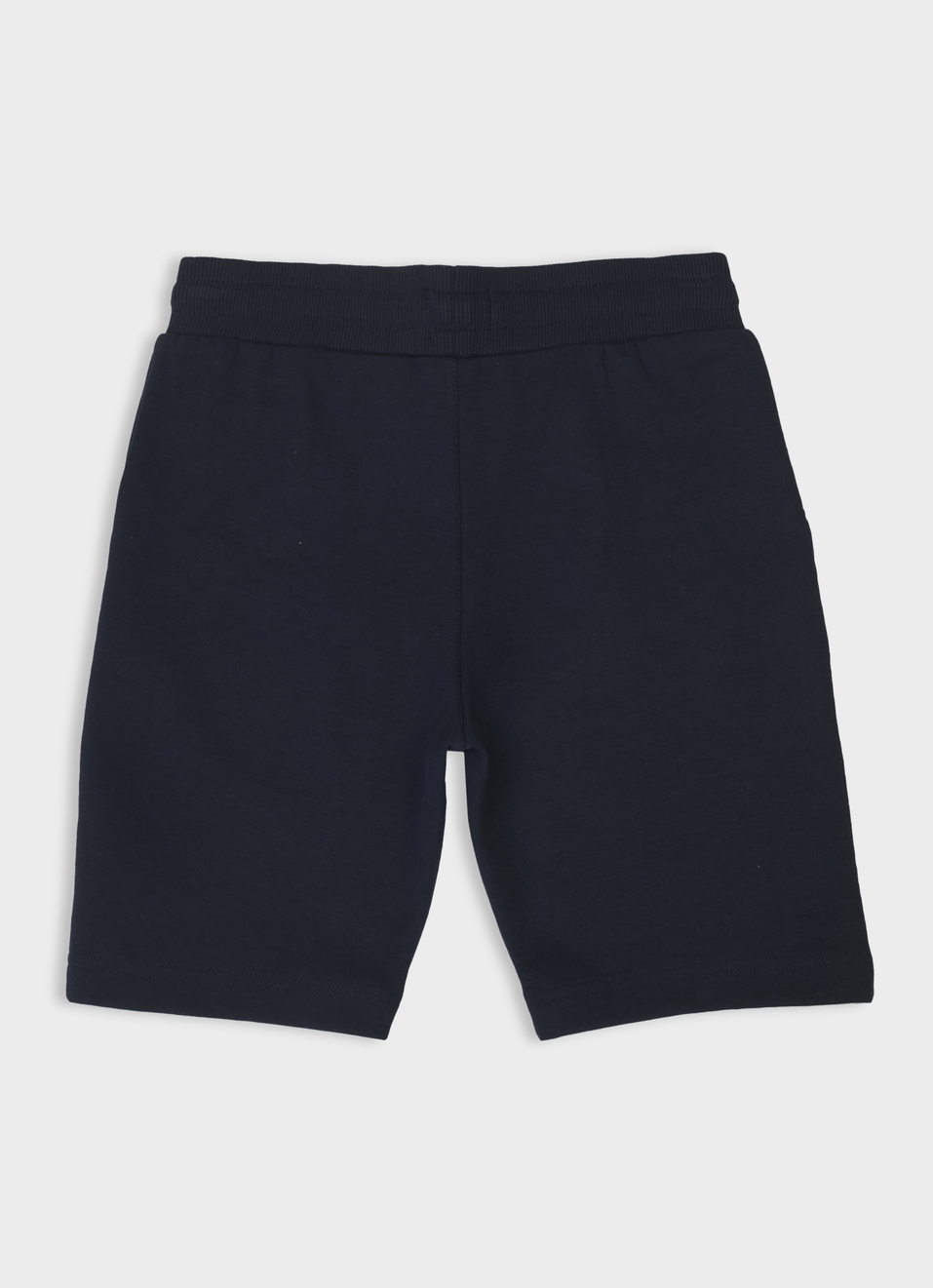 Boys Blue Ribbed Waist Knit Shorts, , large image number 1