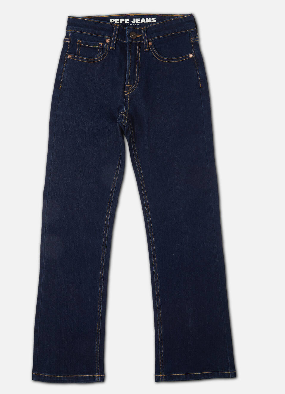 Boys Blue Mid Rise Bootcut Jeans, , large image number 0