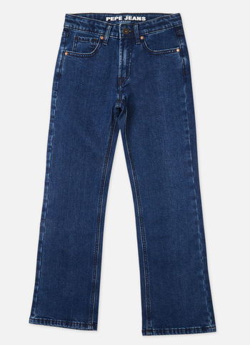 Boys Blue Mid Rise Bootcut Jeans